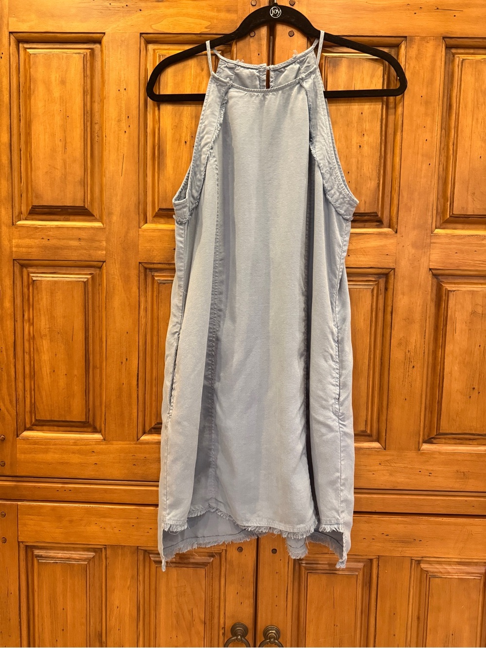 Bella Dahl Light Blue Chambray Halter Dress